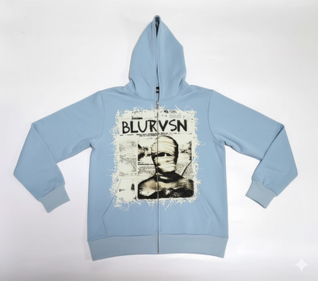 BLURVSN "MUMMY" LIGHT BLUE JACKET - Blurvsn
